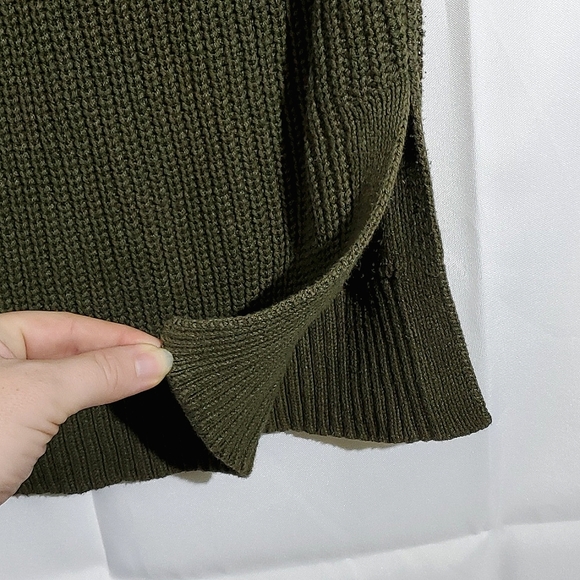 Banana Republic Green Cotton Blend Knit Sleeveless Adjustable Sweater Dress- Med - Picture 10 of 13